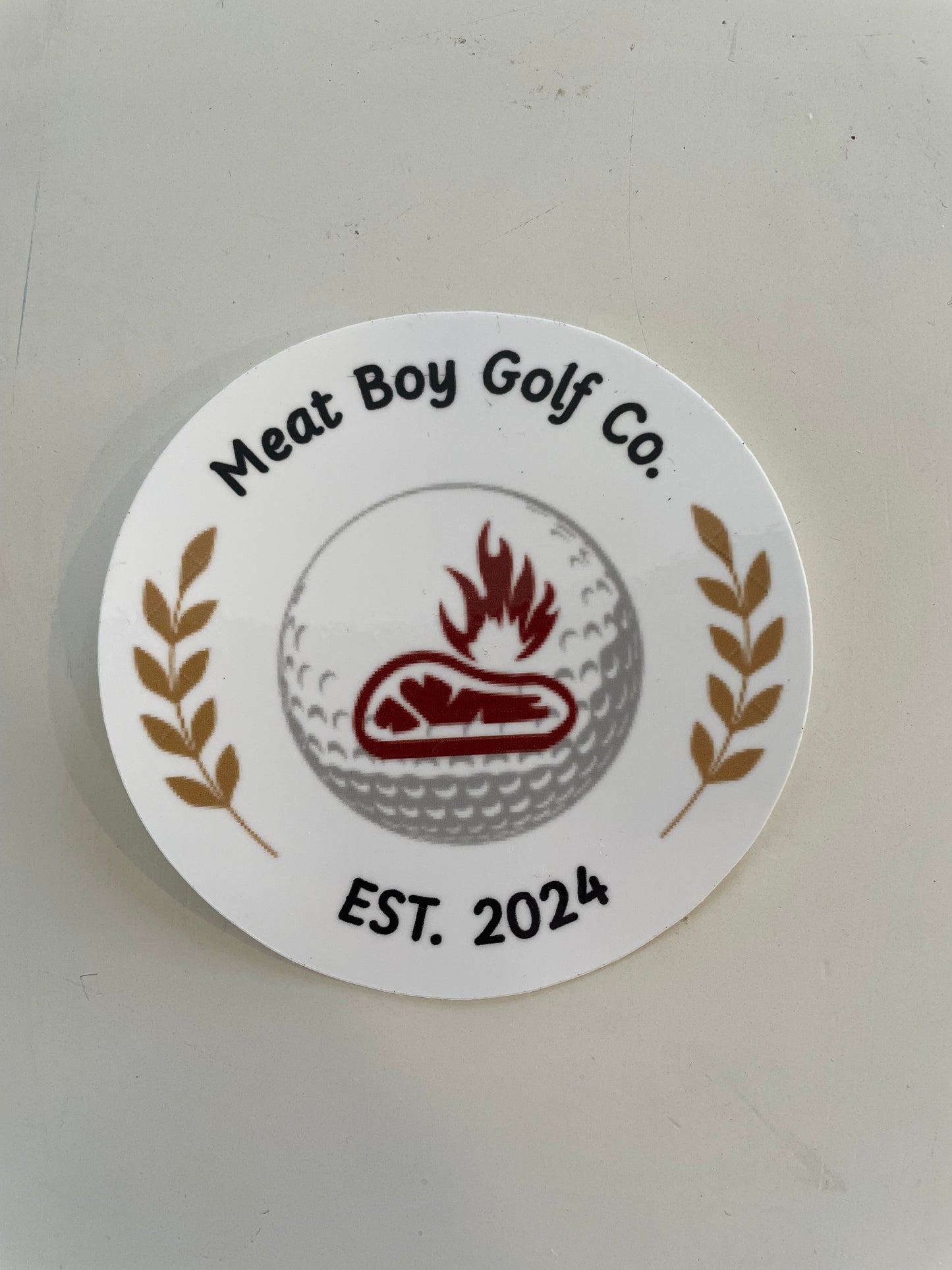 Meat Boy Golf Sticker