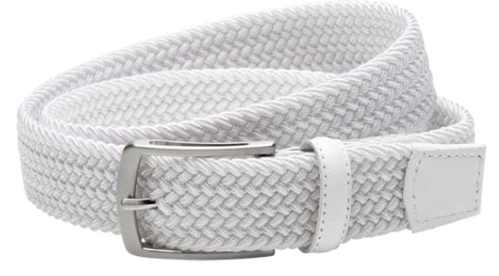 Greg Norman Men's Solid Braided Stretch Golf Belt