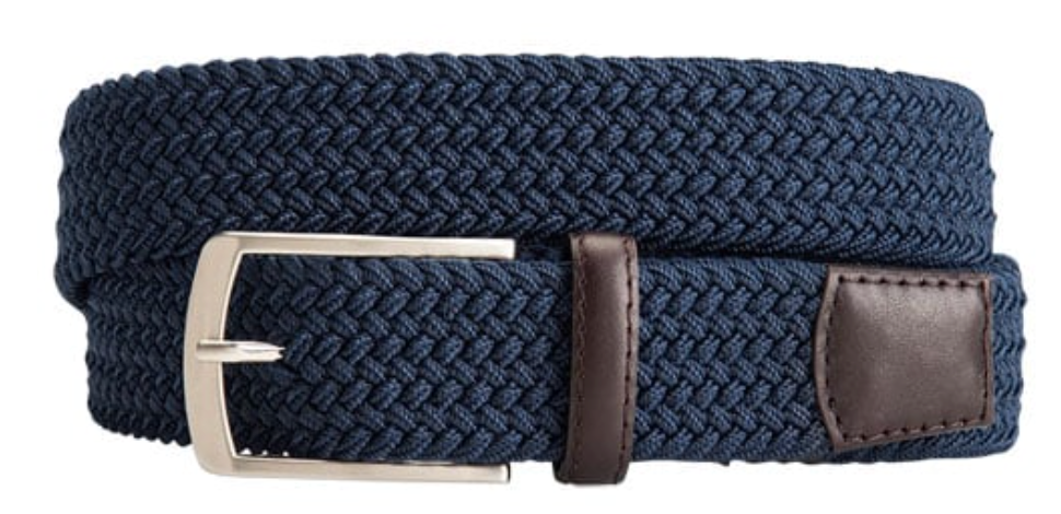 Greg Norman Men's Solid Braided Stretch Golf Belt